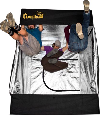 image of gorilla grow tent kit in use