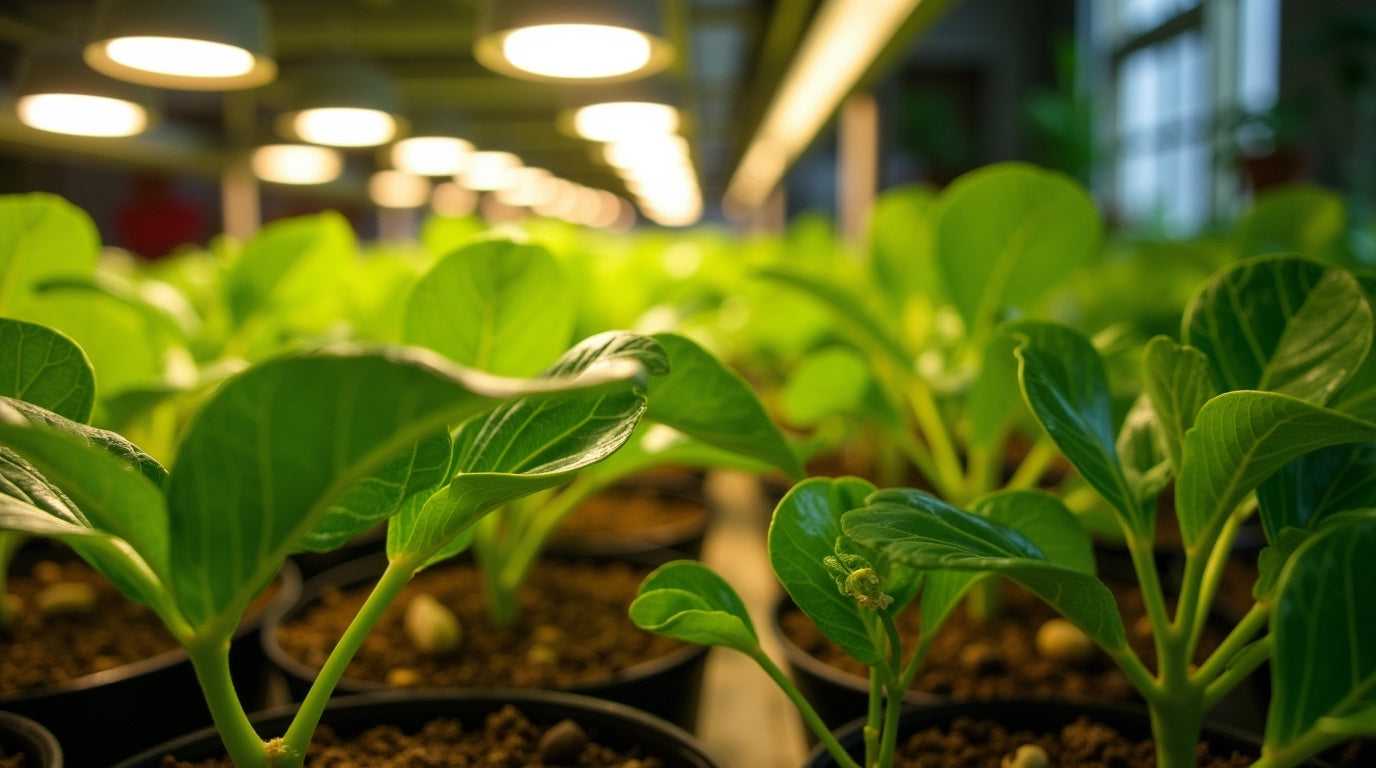 ginger plant in a grow tent