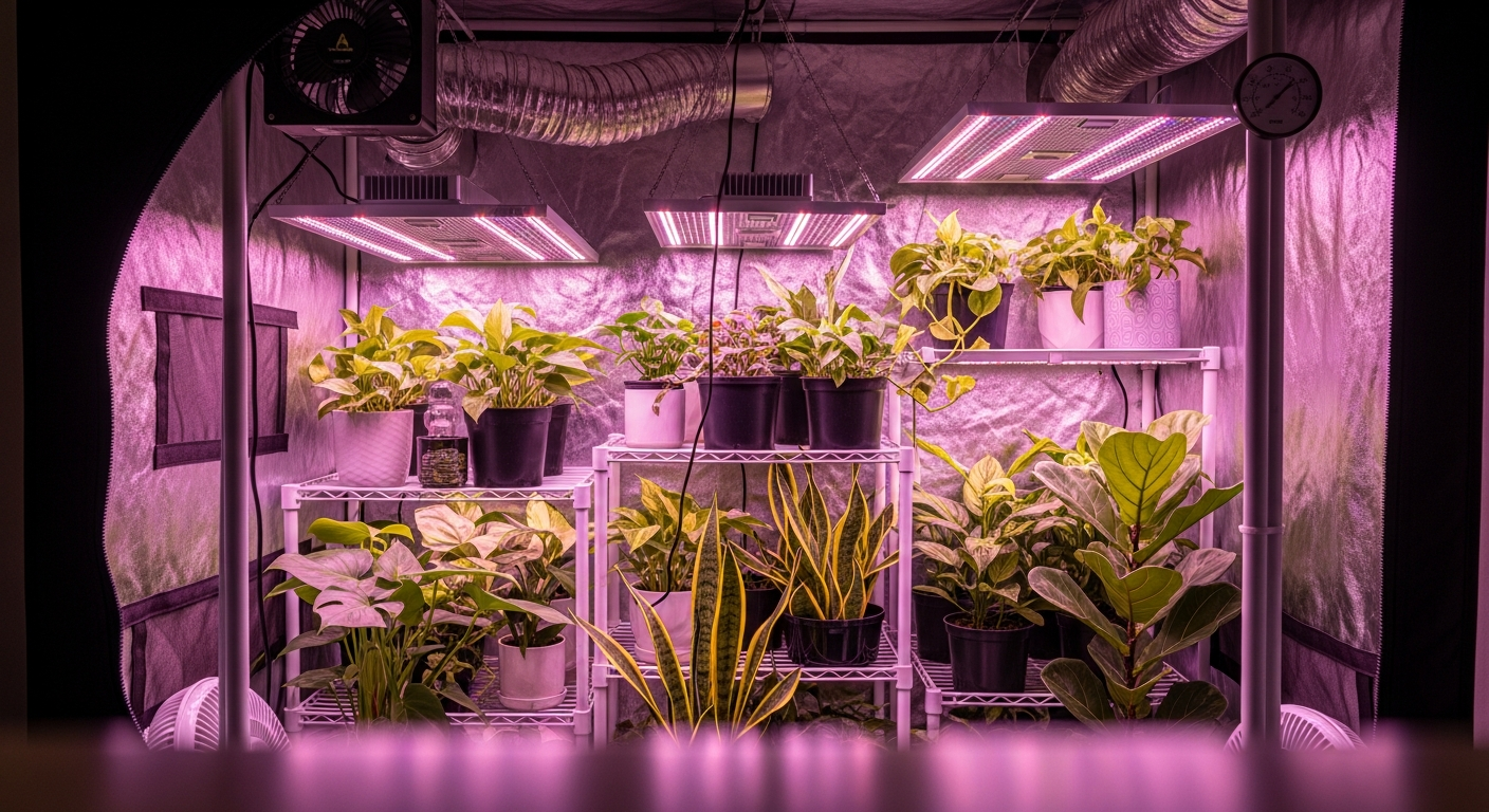 grow lights for houseplants