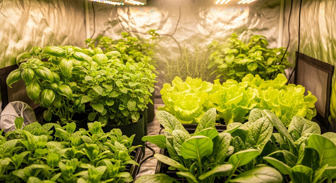 plant stand with grow lights