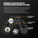 Bubble Flow Buckets Hydroponic System