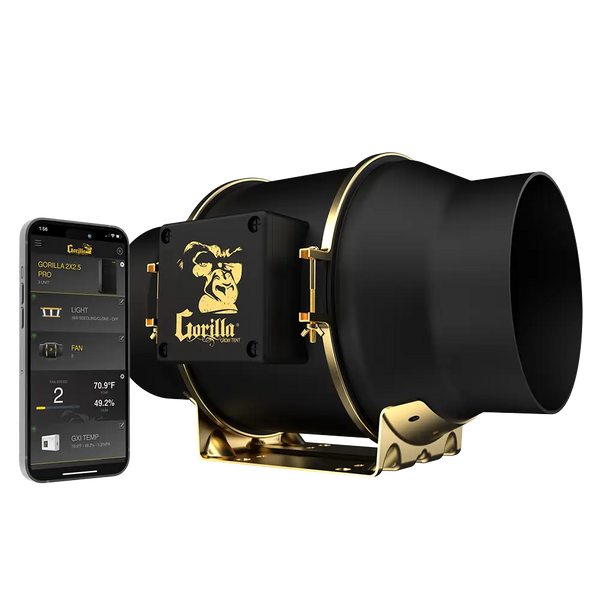 6 Inch Inline Fan by Gorilla GXi: powerful, quiet, and efficient airflow for grow tents.