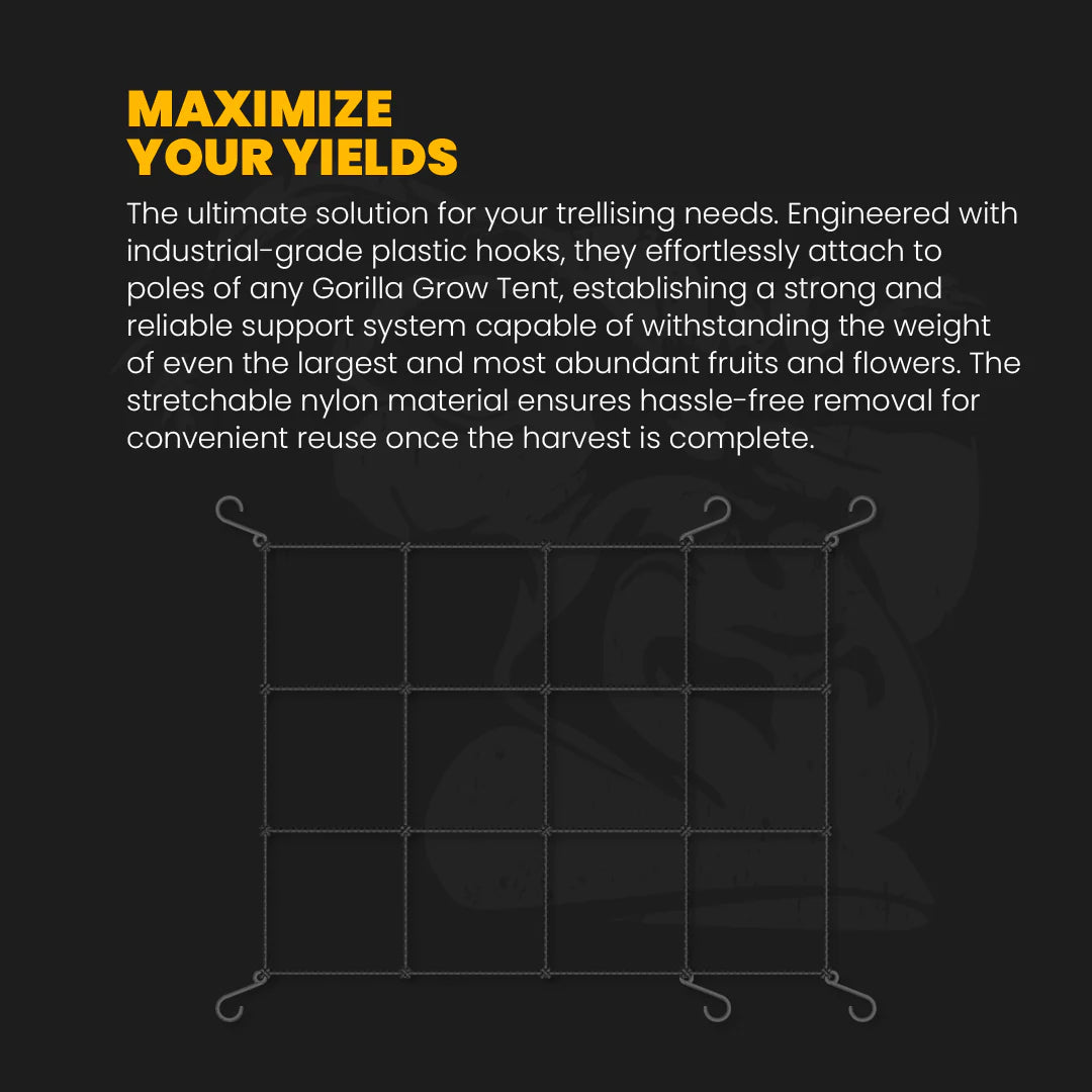 Gorilla Grow Tent Grow Room Net Trellis - 5x5