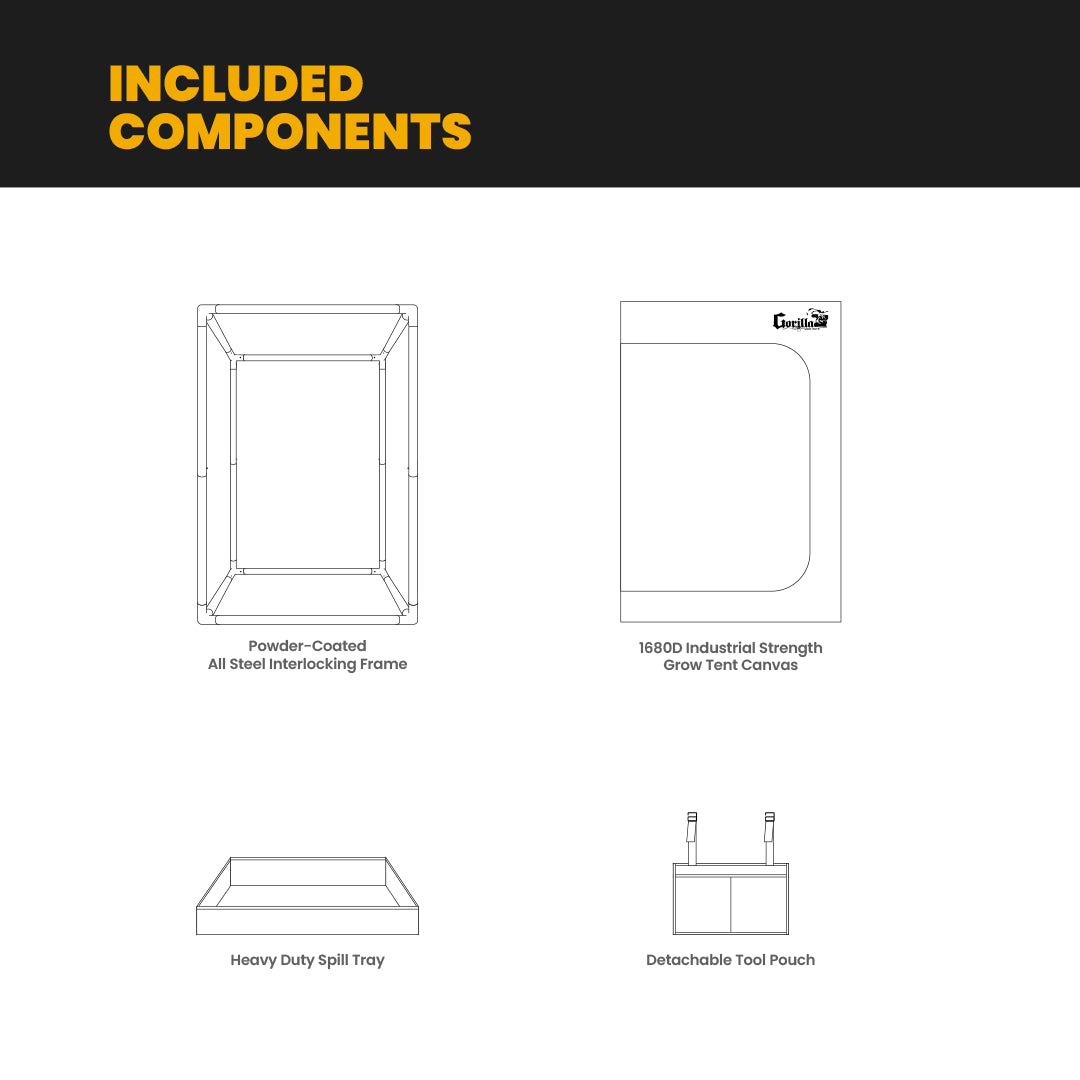 The All New Gorilla Grow Tent 4x4